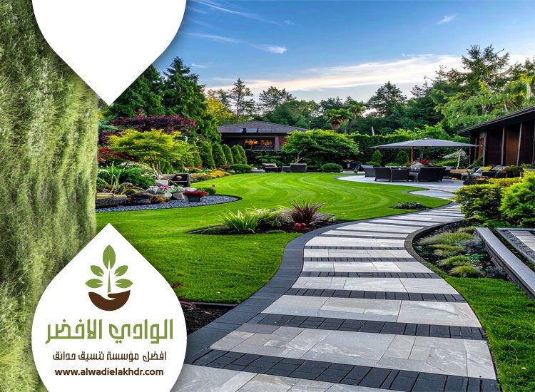 تنسيق حدائق بحي النخيل