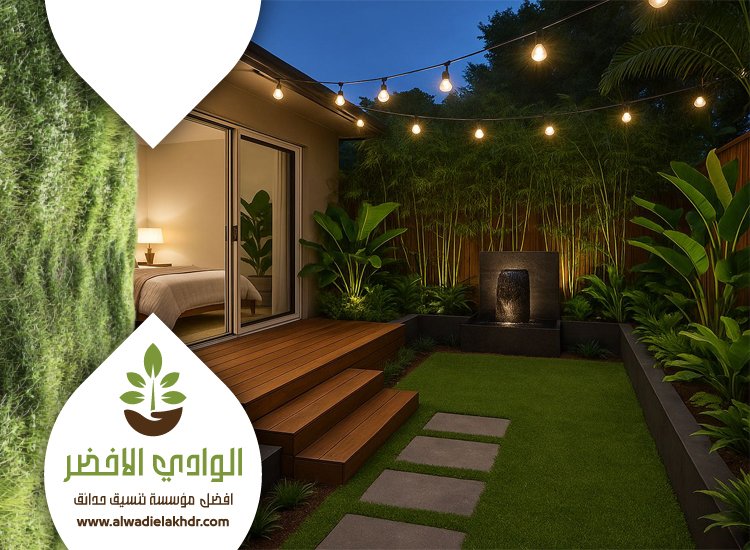 تنسيق حدائق بحي النخيل