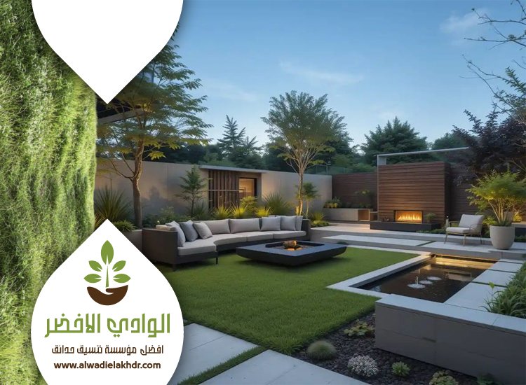 تنسيق حدائق بحي الربيع