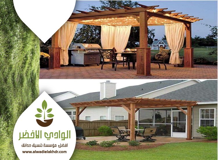 تركيب مظلات خشبية بالرياض