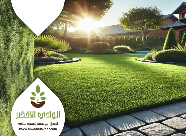 تركيب عشب بحي الندى